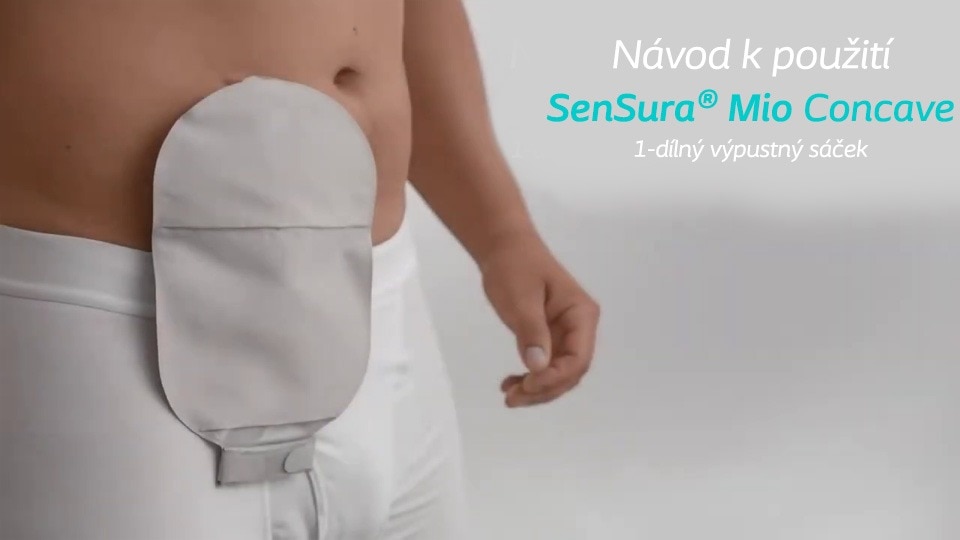 1dílný VÝPUSTNÝ sáček s konkávní podložkou SenSura Mio Concave