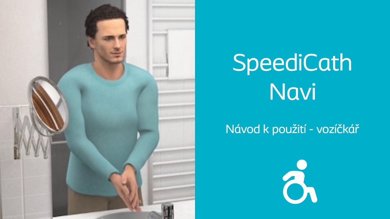 SpeediCath Navi - návod k použití pro muže na vozíčku