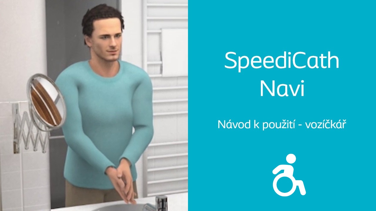 SpeediCath Navi - návod k použití pro muže na vozíku