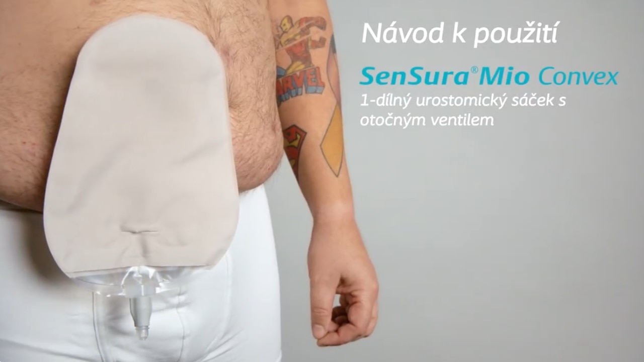 1dílný urostomický sáček s otočným ventilem